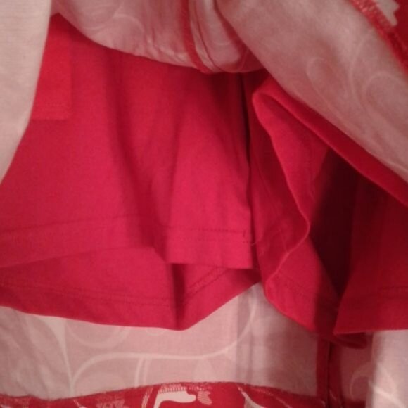 Izod Size 8 Skort Womens Red White Floral Print Cotton Spandex - Picture 6 of 10